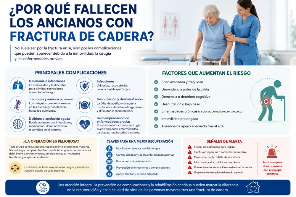 resumen de porqué fallecen los ancianos con fractura de cadera